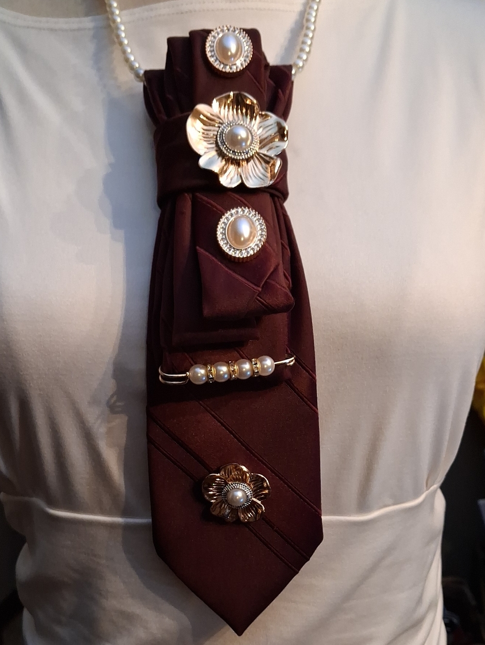 The Men's Shop Upcycled Necktie Necklace